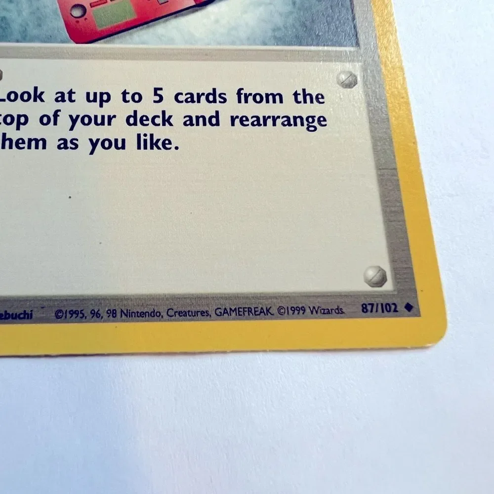 Vintage Pokedex Trainer #87/102 Non Halo 1999 Wizards Pokemon Card